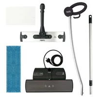 Polti Moppy Black Premium Steam mop 0.7 L 1500 W Aluminium, Black