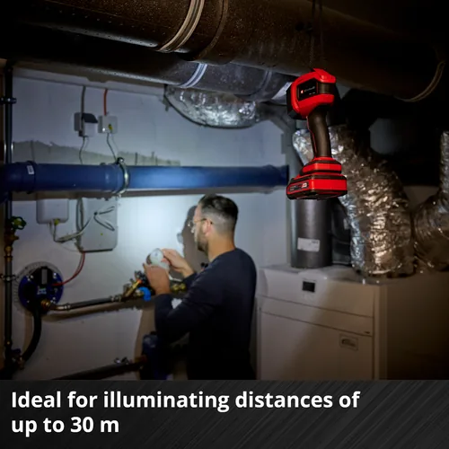 Einhell Akku-Lampe TC-CL 18/350 Li – Solo - Anwendungsbereich: Werkstatt - Leuchten Kategorie: Handleuchte - Zusätzliche Ausstattung: Keine - Leuchtmittel mitgeliefert: Ja - Leuchtmittel: LED - Schutzklasse: Keine