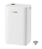 Ecofort Entfeuchter ecoQ DryAir 25L Complete 60 m² - Typ: Entfeuchter - Funktionen: Automatikmodus - Fernsteuerung über App - Kindersicherung - Luftfeuchtigkeitsanzeige - Luftreinigung - Schwenkfunktion - Timerfunktion - UV-C Licht - Wäschetrocknung - WLA