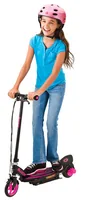 Razor E-Scooter Power Core E90, Pink - Motorleistung: 90 W - Spannung: 12 V - Altersempfehlung ab: 8 Jahren - Akkukapazität: 7 Ah - Zulassung für öffentliche Strassen: Keine Strassenzulassung - Spritzwassergeschützt: Ja