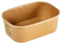 BioPak Salat-Schale Brick Box Medium 750 ml, Braun, 50 Stück - Detailfarbe: Braun - Materialtyp: Papier - Material: Pappe - Verpackungseinheit: 50 Stück