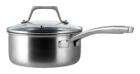 Lunasol Kochtopf Sirius Terra Multi-Layer Ø 18 cm, H: 11 cm - Material: Aluminium - Topfart: Stieltopf - Kompatible Kochfelder: Elektro - Glaskeramik - Induktion - Antihaftbeschichtung: Ja - Detailfarbe: Silber - Spülmaschinenfest: Ja