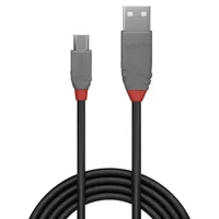 LINDY Anthra Line USB Cable -  USB 2.0 -  USB/A-MicroB M-M -  0.5m