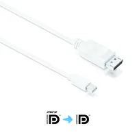 PureLink Kabel Mini-DisplayPort - DisplayPort, 1.5 m - Kabeltyp: Anschlusskabel - Videoanschluss Seite A: Mini-DisplayPort - Videoanschluss Seite B: DisplayPort - Detailfarbe: Weiss - Kabellänge: 1.5 m - Display Port Standard: 1.3