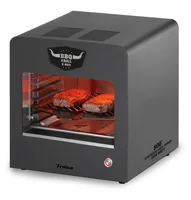 Trisa Elektrogrill BBQ-Grill X800 - Betriebsart: Netzbetrieb - Tiefe: 39 cm - Breite: 36 cm - Detailfarbe: Anthrazit - Anzahl Brenner: 1 × - Integriertes Thermometer: Nein
