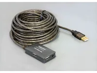 Delock USB 2.0-Verlängerungskabel mit 4-Port HUB USB A - USB A 10 m - Kabeltyp: Verlängerungskabel - Detailfarbe: Schwarz - USB Standard: 2.0 (480 Mbps) - Länge: 10 m - USB Anschluss 2 (Endgerät): USB A - Geschlecht Anschluss 2 (Endgerät): Female (Buchse)