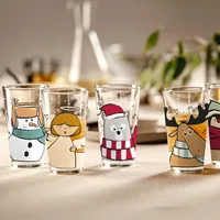 LEONARDO Trinkglas Eisbär 6 x 330 ml, Transparent - Materialtyp: Glas - Material: Kalk-Natron-Glas - Polyethylen (PE) - Produkttyp: Tasse - Detailfarbe: Mehrfarbig