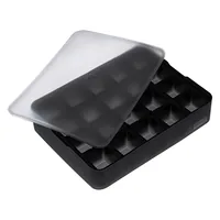 Lurch Eiswürfelform Würfel Schwarz / Transparent, 3 x 3 cm - Produkttyp: Eiswürfelbehälter - Eiswürfelform: Eckig - Materialtyp: Kunststoff - Material: Silikon - Detailfarbe: Schwarz - Anzahl Eiswürfel: 20