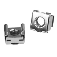 StarTech.com 100-Pack M6 12mm Screws, Square Hole Cage Nuts and Installation Tool, Hardware Mounting Kit for 19" or 10" Server Racks, Cabinets and Enclosures, Silver - TAA