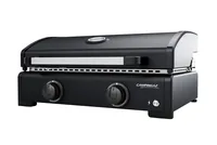 Campingaz Onyx 2 Plancha - Tiefe: 56 cm - Breite: 65 cm - Detailfarbe: Schwarz - Anzahl Brenner: 2 × - Integriertes Thermometer: Ja - Höhe: 31 cm