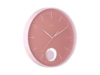 KARLSSON Wanduhr Grato Pendulum 40.6 cm, Rose hellbraun/zartrosa - Uhrtyp: Analog - Betriebsart: Batteriebetrieb - Funksignal: Nein - Funktionen: Zeit - Form: Rund - Detailfarbe: Hellrosa - Pink