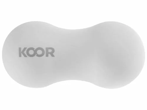 KOOR Faszientraining Doppelball Weiss - Farbe: Weiss - Sportart: Fitness - Härtegrad: Hart - Körperbereich: Alle Körperbereiche