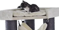 Nobby Kratzbaum Chilo, 165 cm, Cream/Anthrazit - Produkttyp: Kratzbaum - Tierart: Katze - Detailfarbe: Anthrazit - Beige - Höhe: 165 cm - Anzahl Liegeplätze: 9 ×