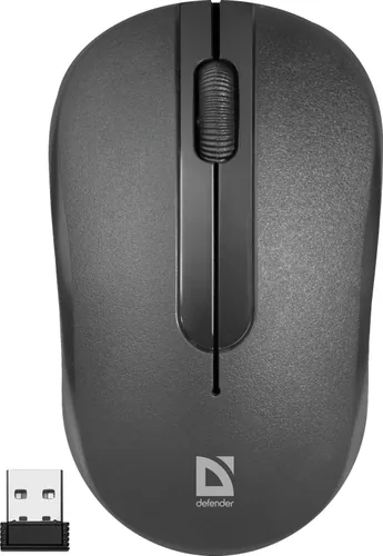 MOUSE DEFENDER HIT MM-495 RF OPTIC BLACK 1600dpi 3P