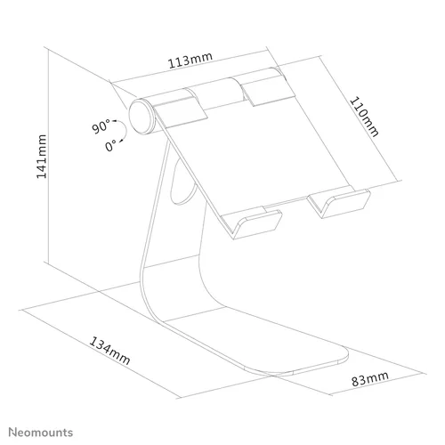 Neomounts TPZ Tabletständer 0-11 silber