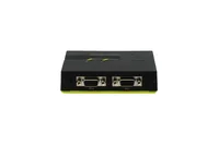 LevelOne KVM Switch 2xUSB-A Audio grau