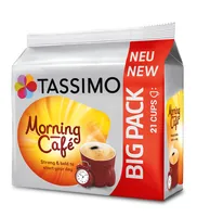TASSIMO Kaffeekapseln T DISC Morning Café 21 Portionen - Entkoffeiniert: Nein - Produktionsland: Deutschland - Packungsgrösse: 21 Stück - Geschmacksrichtung: Keine - Getränkeart: Lungo - Kaffeeart: Tassimo
