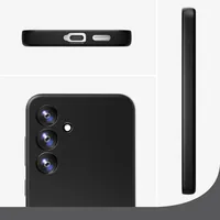 4smarts Back Cover Silicone Case Cupertino für Samsung Galaxy A36 5G - Grundfarbe: Schwarz - Fallsicher: Ja - Kompatible Hersteller: Samsung - Detailfarbe: Schwarz - Mobiltelefon Kompatibilität: Galaxy A36 5G - Material: Silikon - Mikrofaser