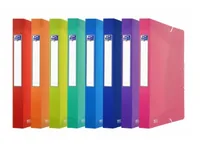 Oxford Gummibandmappe A4, assortiert - Typ: Gummibandmappe - Ausstattung: Gummiband - Detailfarbe: Mehrfarbig - Material: Polypropylen (PP)