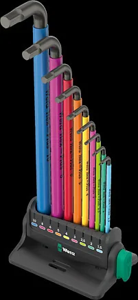 Wera 950/9 Hex-Plus Multicolour 3 Winkelschlüsselsatz