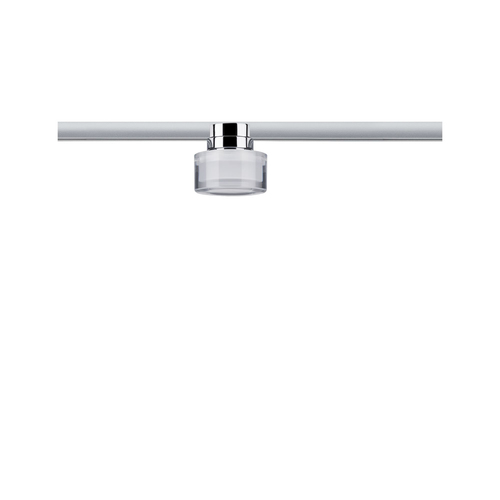 Paulmann LED Schienenspot URail Topa Dot, 5.2 W, 2700 K, Chrom/ Klar - Leuchten Kategorie: Spot - Betriebsart: Netzbetrieb - Lampensockel: LED fest verbaut - Smart Home: Nein - Farbtemperatur Kelvin: 2700 K - Lichtfarbe: Warmweiss (WW)