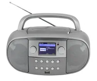 soundmaster Radio/CD-Player SCD7600TI Grau - Radio Tuner: Internetradio - FM - DAB+ - Stromversorgung: Batteriebetrieb - Netzbetrieb - Detailfarbe: Grau - Ausstattung: Sleep-Timer - Display - Weckfunktion - MP3 Player - Schlummerfunktion - Fernbedienung -