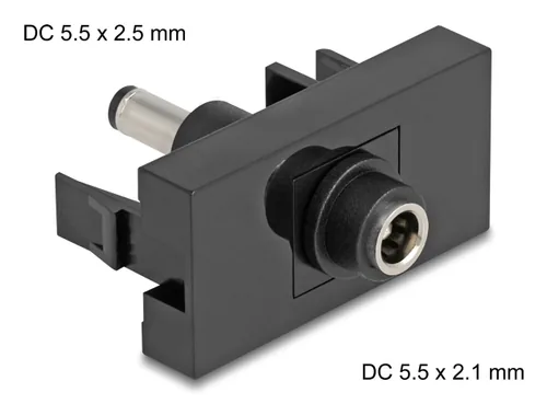 DELOCK Easy 45 Modul DC 5,5 x 2,1 mm BUzu DC 5,5 x 2,5 mm ST