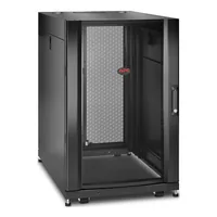 APC Netzwerkschrank NetShelter SX AR3006 18HE / Schwarz - Produkttyp: Netzwerkschrank - Höheneinheiten: 18HE - Einbautiefe: 756 mm - Tiefe (Aussenmass): 900 mm - Breite (Aussenmass): 600 mm - Höhe (Aussenmass): 925 mm