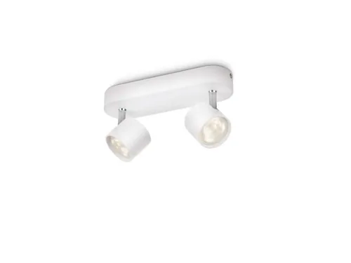 Philips Aufbauspot myLiving Star 56242/31/16 Weiss - Leuchten Kategorie: Deckenleuchte - Betriebsart: Netzbetrieb - Lampensockel: LED fest verbaut - Farbtemperatur Kelvin: 2700 K - Gesamtleistung: 9 W - Farbwiedergabeindex CRI: 80