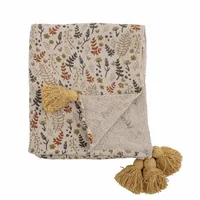 Bloomingville 82049909 throw blanket 160 x 130 cm Cotton Yellow