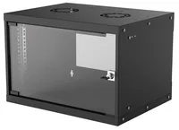 INTELLINET Wandverteiler 19 6 HE 540x400 Flatpack schwarz