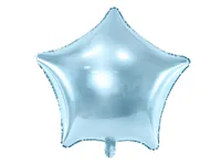 Partydeco Folienballon Star Hellblau - Packungsgrösse: 1 Stück - Grösse: 48 cm - Motiv: Stern - Produkttyp: Folienballon - Material: Folie - Detailfarbe: Hellblau