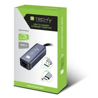 Techly USB 3.1 Typ C auf RJ45 Adapter