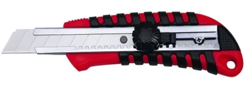 WEDO Cutter 18 mm - Detailfarbe: Rot - Schwarz - Klingenform: Abbrechklinge - Klingenlänge: 164 mm - Klingenbreite: 18 mm