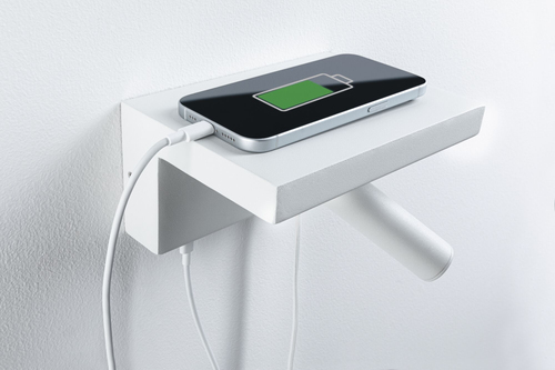 Paulmann Wandleuchte 3-Step-Dim Jerik USB C Weiss - Leuchten Kategorie: Wandleuchte - Betriebsart: Netzbetrieb - Lampensockel: LED fest verbaut - Farbtemperatur Kelvin: 3000 K - Dimmbar: dimmbar - Farbwiedergabeindex CRI: 80