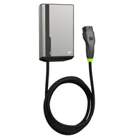 Green Cell GC EVGC021B2250 - Wallbox, 3,6 - 22 KW, 5 m, NFC Grey Aluminium Wall Built-in display LED