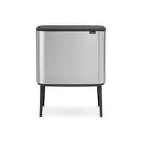 Brabantia Mülleimer Bo Touch Bin Stahl matt FPP, 11 + 23 L