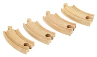 BRIO Eisenbahn Kurze gebogene Gleise - Kategorie: Schienen & Weichen - Altersempfehlung ab: 3 Jahren - Material: Holz - Eigenschaften: Keine Eigenschaft - Zertifikate: FSC
