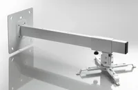 Celexon Wandhalterung WM600 Weiss - Beameraufnahme: 140 bis 355 mm - Eigenschaften: Neigbar horizontal - Neigbar vertikal - Wandmontage - Detailfarbe: Weiss - Maximale Tragkraft: 15 kg - Minimaler Deckenabstand: 0 mm - Maximaler Deckenabstand: 600 mm