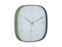 KARLSSON Wanduhr Grato Cuadrado 29 x 29 cm, Graue Jade/Dschungelgrün - Uhrtyp: Analog - Betriebsart: Akkubetrieb - Batteriebetrieb - Funksignal: Nein - Funktionen: Zeit - Form: Quadrat - Detailfarbe: Grün