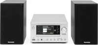 Technisat Micro-HiFi Anlage Viola 710 CD IR Schwarz/Silber - Radio Tuner: Internetradio - FM - DAB+ - Detailfarbe: Schwarz - Silber - Lautsprecher Kategorie: Regallautsprecher - Verbindungsmöglichkeiten: Bluetooth - WLAN (Wi-Fi) - 3.5 mm Klinke - USB - Au