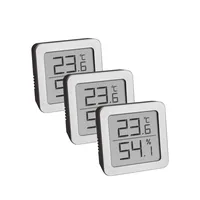 TFA Dostmann Thermo-/Hygrometer Digital 3er-Set - Detailfarbe: Silber - Typ: Thermo-/Hygrometer - Anwendungsbereich: Temperatur-/Feuchtemessung