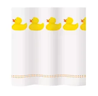 diaqua® Duschvorhang Duckie 120 x 200 cm, Gelb/Weiss - Breite: 120 cm - Höhe: 200 cm - Detailfarbe: Gelb - Weiss - Produkttyp: Duschvorhang - Detailmaterial: Polypropylen (PP) - Grundmaterial: Textil