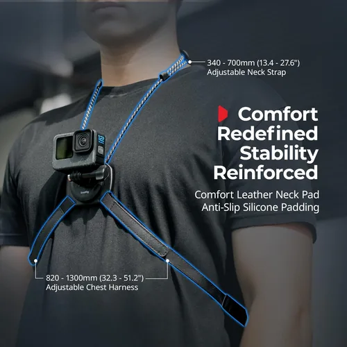 Smallrig Quick Release Nackenstütze für Action-Kameras - Detailfarbe: Schwarz