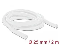 Delock Kabelschlauch Selbstschliessend, 2m x 25 mm Weiss - Detailfarbe: Weiss - Breite: 25 mm - Länge: 2 m - Produkttyp: Kabelschlauch - Ausstattung Kabelmanagement: Zuschneidbar - Lösbar - Wiederverwendbar - Verpackungseinheit: 1 Stück