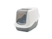 Savic Nestor Cat Hooded litter box Grey, White