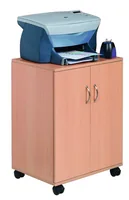 DURABLE Multifunktionswagen 74/53 2 Türen, 2 Böden, Braun - Detailfarbe: Braun