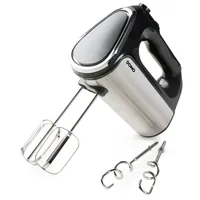 Domo Handmixer DO9258M Schwarz/Silber - Motorleistung: 800 W - Funktionen: Kneten - Mixen - Rühren - Detailfarbe: Schwarz - Silber