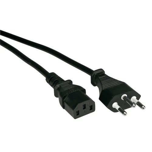 VALUE Netzkabel T12 auf C13, schwarz, 3 m