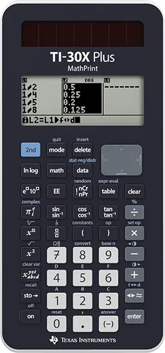 Texas Instruments TI-30X calcolatrice Tasca Calcolatrice scientifica Nero